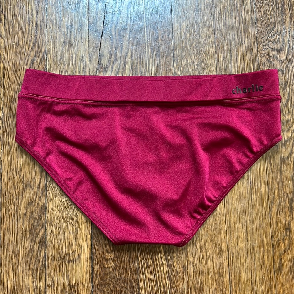 Charlie by MZ Maroon Squarecut Brief size SMALL